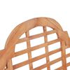 vidaXL Gartenbank mit Anthrazit Auflage 120 cm Massivholz Teak