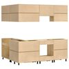 vidaXL Schrank mit Regal SKI 8 pcs Honigbraun Massives Kiefernholz