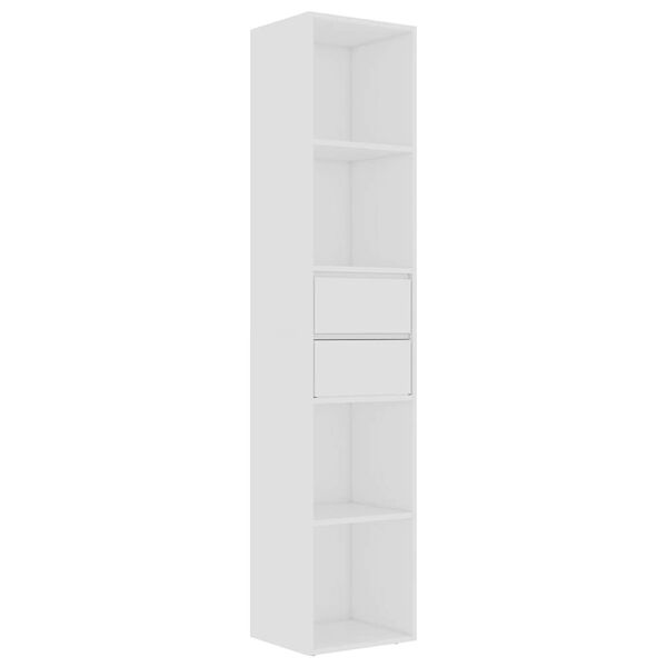 vidaXL B&uuml;cherregal Wei&szlig; 36x30x171 cm Holzwerkstoff