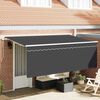 vidaXL Einziehbare Markise Anthrazit 400 x 200 cm Stoff