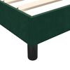 vidaXL Bettgestell ohne Matratze Dunkelgr&uuml;n 80x210 cm Samt