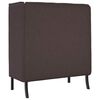 vidaXL Hoher R&uuml;cken Sofa 101cm Dunkelbraun Stoff