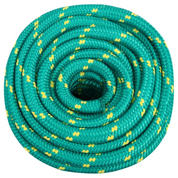 vidaXL Bootsseil Gr&uuml;n 20 mm 100 m Polypropylen