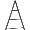 vidaXL Metall Weihnachtsbaum mit St&auml;nder Schwarz 60 cm Stahl