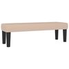 vidaXL Boxspringbett Matratze Cappuccino-Braun 140x200cm Kunstleder