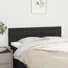 vidaXL Kopfteile Schwarz 144x5x78/88 cm Stoff