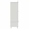 vidaXL Kreidetafel Kleiderschrank mit T&uuml;r ROROS Wei&szlig; 90 x 45 x 165 cm