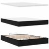 vidaXL Ottoman-Bett mit Matratzen Schwarz 140x190 cm Samt
