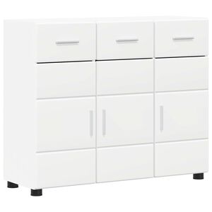 vidaXL Sideboard FLORIN 88,5 x 30,5 x 73 cm Wei&szlig; Holzwerkstoff