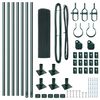 vidaXL Zaunpfosten Gr&uuml;n 10 x 0,6 m (16 x 16 mm Netz) Stahl und PVC
