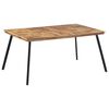 vidaXL Esstisch 169x98,5x76 cm Massivholz Teak