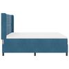 vidaXL Boxspringbett mit Kissen mit Kopfteil Blau 180 x 200 cm Samt
