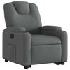 vidaXL Relaxsessel mit Aufstehhilfe Dunkelgrau Stoff