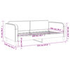 vidaXL Tagesbett Creme 100x200 cm Stoff