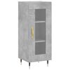 vidaXL Highboard Betongrau 34,5x34x180 cm Holzwerkstoff