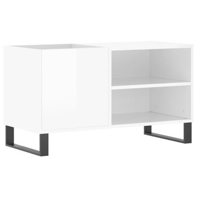 vidaXL Plattenschrank Hochglanz-Weiß 85x38x48 cm Holzwerkstoff