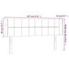 vidaXL LED Kopfteil Dunkelgr&uuml;n 147x16x78/88 cm Samt