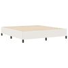 vidaXL Boxspringbett Creme 200 x 200 cm Cordstoff