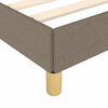 vidaXL Bettgestell mit Kopfteil ohne Matratze Taupe 80x200 cm Stoff