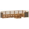 vidaXL Outdoor-Sofagarnitur 6 Stk. Natur Massivholz Akazie