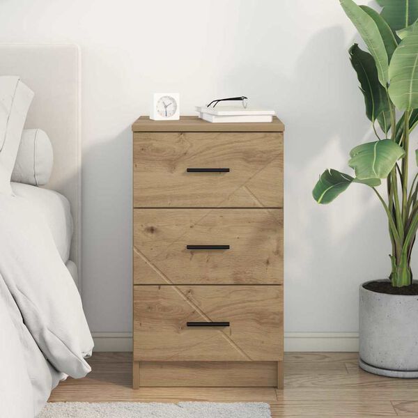 vidaXL Nachttisch Artisan-Eiche 38 x 38 x 66 cm Holzwerkstoff