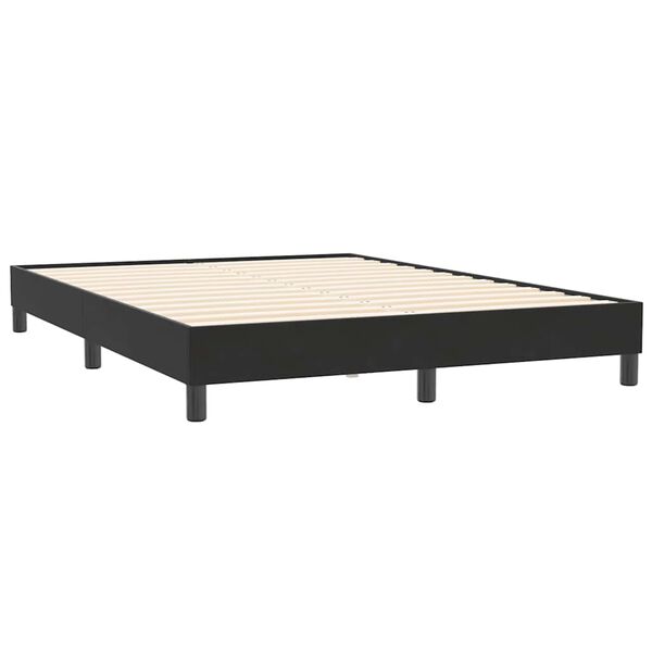 vidaXL Boxspringbett ohne Matratze Schwarz 160x210 cm Samt