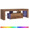 vidaXL TV-Schrank mit LED Altholz-Optik 120x36,5x40 cm Holzwerkstoff