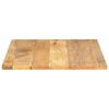 vidaXL Tischplatte 110x80x3,8 cm Rechteckig Massivholz Mango