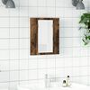 vidaXL LED-Spiegelschrank R&auml;uchereiche 40x12x45 cm Holzwerkstoff