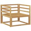 vidaXL Outdoor Mittelsofa Massivholz Akazie Wei&szlig;