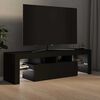 vidaXL TV-Schrank mit LED-Beleuchtung Schwarz 140x36,5x40 cm