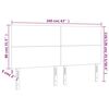 vidaXL Kopfteil Dunkelgr&uuml;n 160x5x118/128 cm Samt