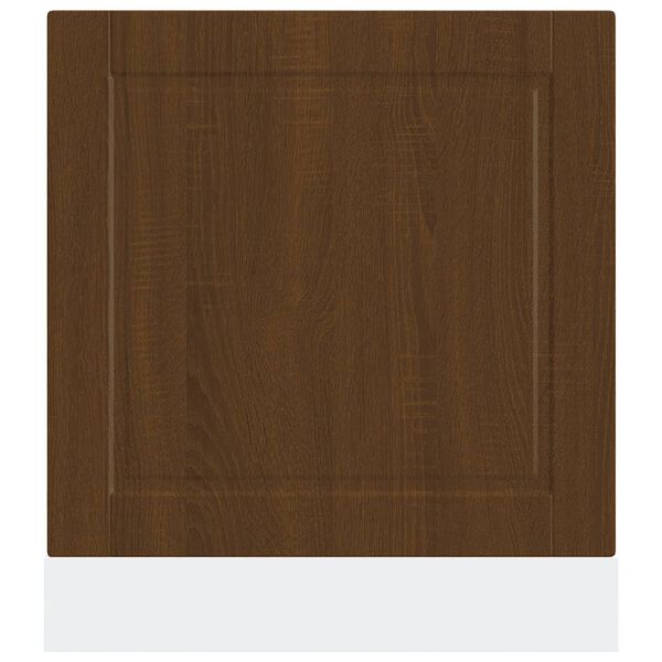 vidaXL Geschirrsp&uuml;lerblende Porto Braun Eichen-Optik 60x1,5x67 cm