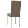 vidaXL Esszimmerst&uuml;hle 6 Stk. Taupe Stoff