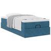 vidaXL Ottoman-Bett mit Matratze Dunkelblau 100x200 cm Samt