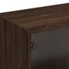 vidaXL TV-Schrank mit Glast&uuml;ren Braun Eichen-Optik 102x37x42 cm