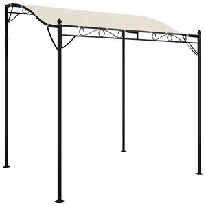 vidaXL Markise Creme 2x2,3 m 180 g/m&sup2; Stoff und Stahl