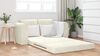 vidaXL Schlafsofa 60cm Creme Samt