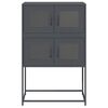 vidaXL Highboard Anthrazit 68x39x107 cm Stahl
