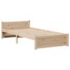 vidaXL Bettgestell mit Kopfteil ohne Matratze 90x200 cm