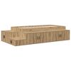 vidaXL | Aufbewahrungsbettgestell | Artisan-Eiche 80 cm Holzwerkstoff
