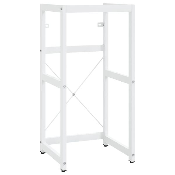 vidaXL Badezimmer Waschtischgestell Wei&szlig; 40x38x83 cm Eisen