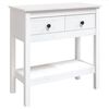 vidaXL Konsolentisch Wei&szlig; 75x35x75 cm Massivholz Kiefer