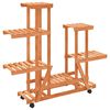 vidaXL Blumenst&auml;nder mit Rollen 95x25x101 cm Massivholz Tanne