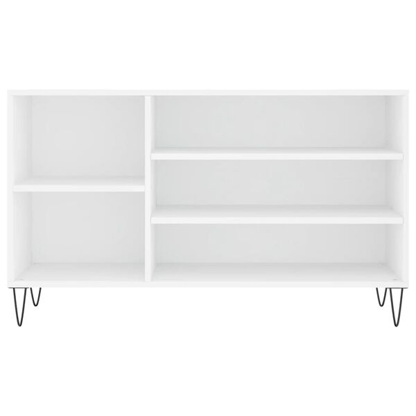 vidaXL Schuhregal Wei&szlig; 102x36x60 cm Holzwerkstoff