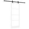 vidaXL Schiebet&uuml;r ORKDAL Wei&szlig; und Schwarz 83 x 211 cm