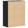 vidaXL Sideboard Schwarz Eichen-Optik 60 x 30 x 75 cm Holzwerkstoff
