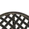 vidaXL Gartentisch Bronzen &Oslash;48x53 cm Aluminiumguss