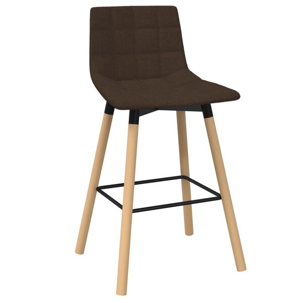 vidaXL Barhocker Braun Stoff