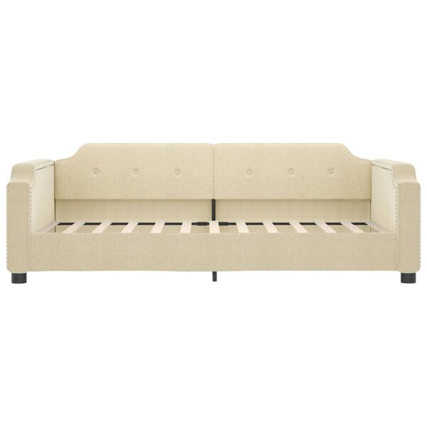 vidaXL Tagesbett Creme 80x200 cm Stoff